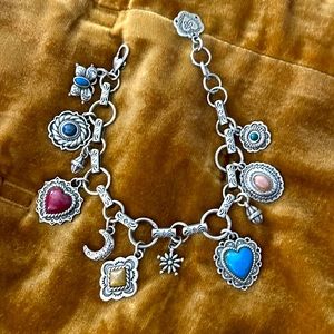 Brighton colorful charm bracelet in great condition!
